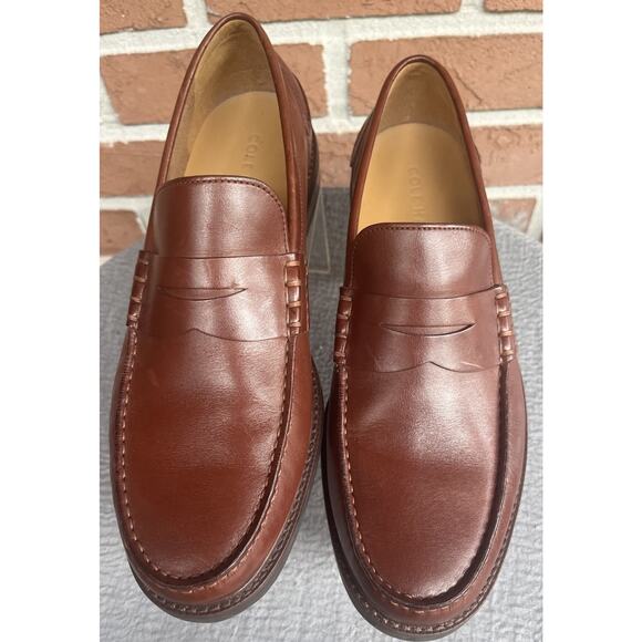 Men\'s Cole Haan Brown Leather Loafers Shoes Size 10M Made in India main image 9